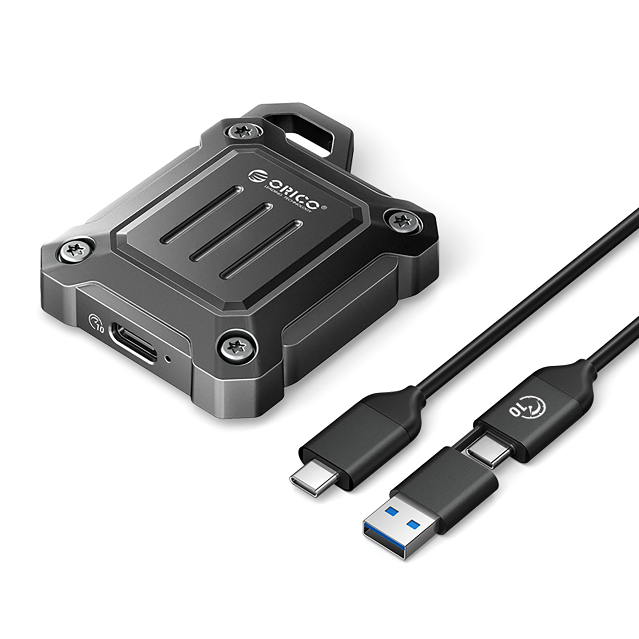"Orico XAM2 M.2 2230 USB-C 3.2 taktinė sustiprinta diskų įkrova - juoda