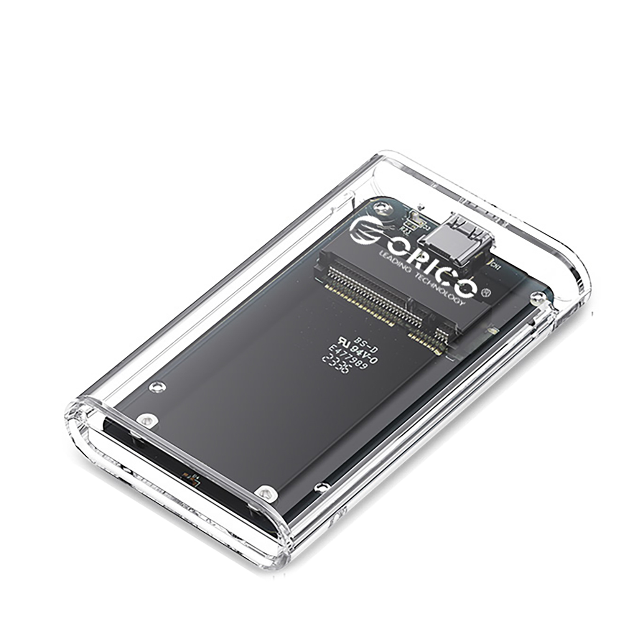 "Orico TC10-MS" MSATA USB-C 3.2 5 Gb/s disko kasetė - skaidri