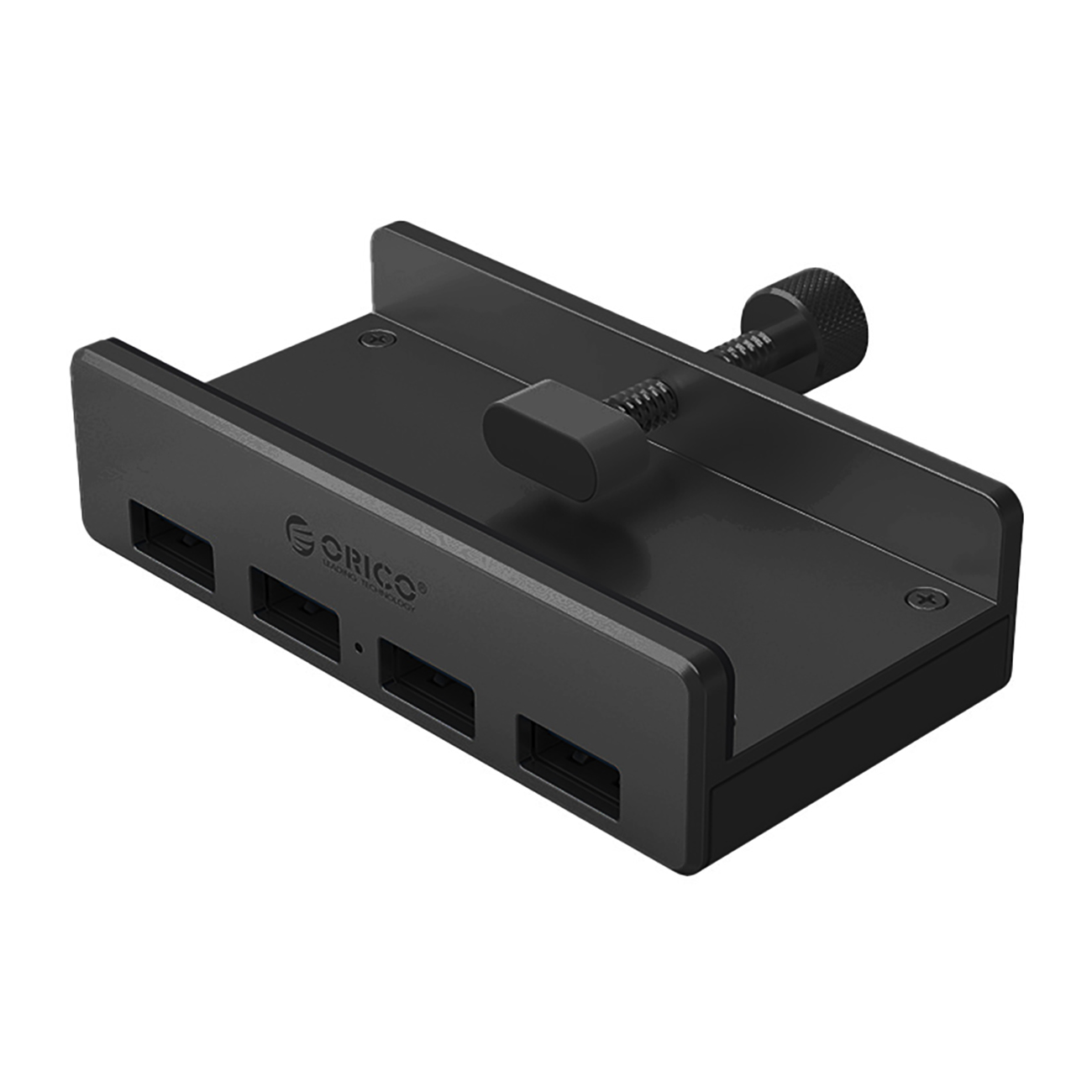"Orico MH4PU" šakotuvas su gnybtais 4x USB-A 3.0 - juodas