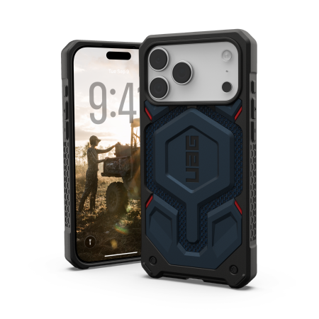 UAG Monarch Pro MagSafe Dėklas iPhone 17 Pro Max - Tamsiai mėlynas Mėlynas