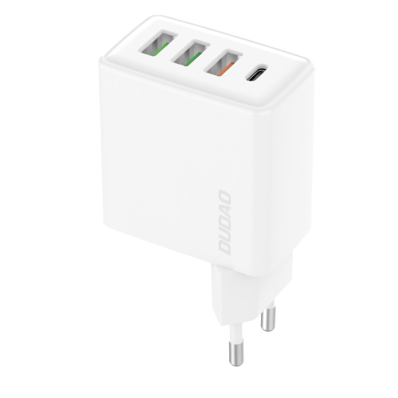 Dudao A5HEU 3xUSB-A 1xUSB-C PD 20W QC3.0 18W+ 2x12W wall įkroviklis - baltas