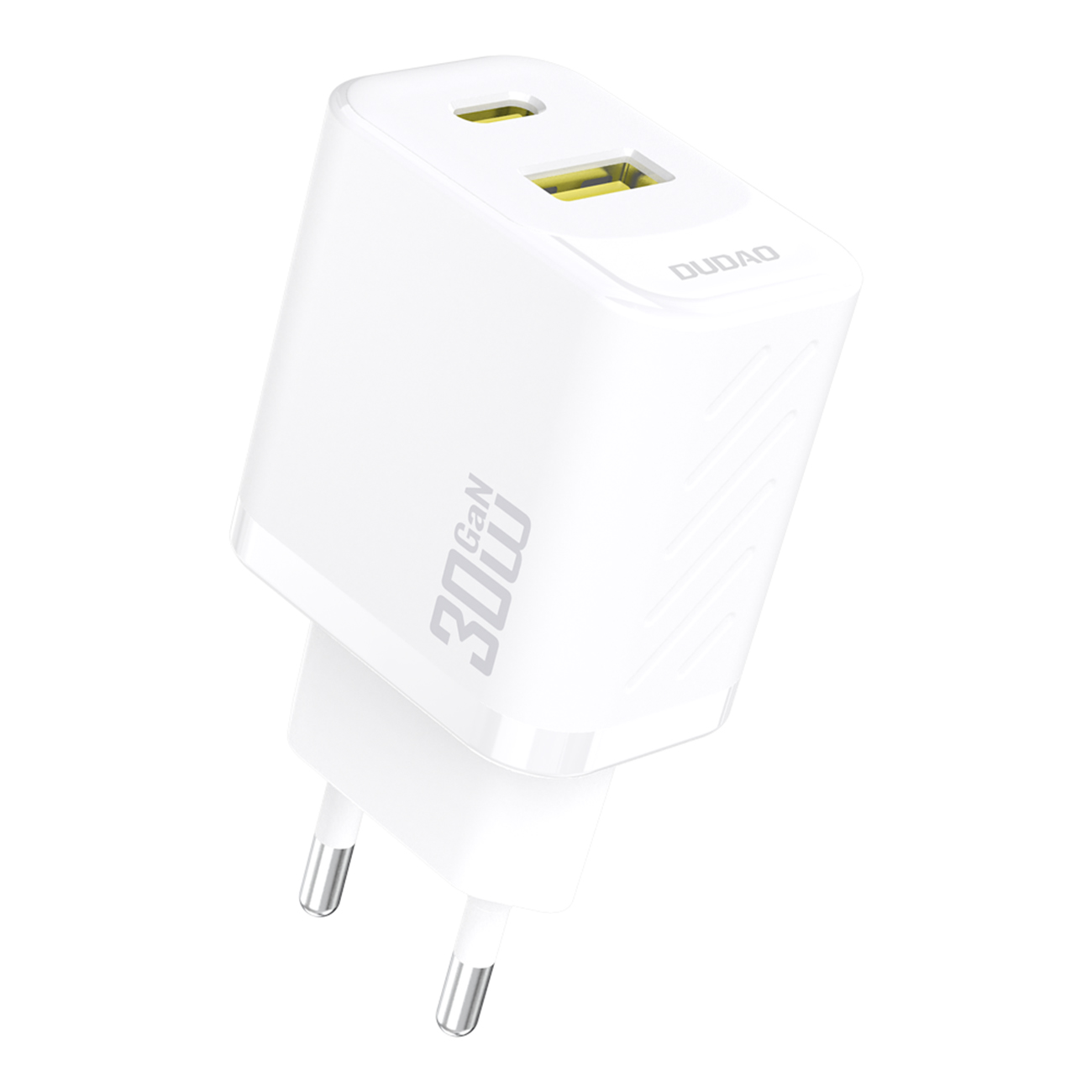 Dudao A27TEU PD 30W GaN USB-A USB-C Wall Įkroviklis - Baltas