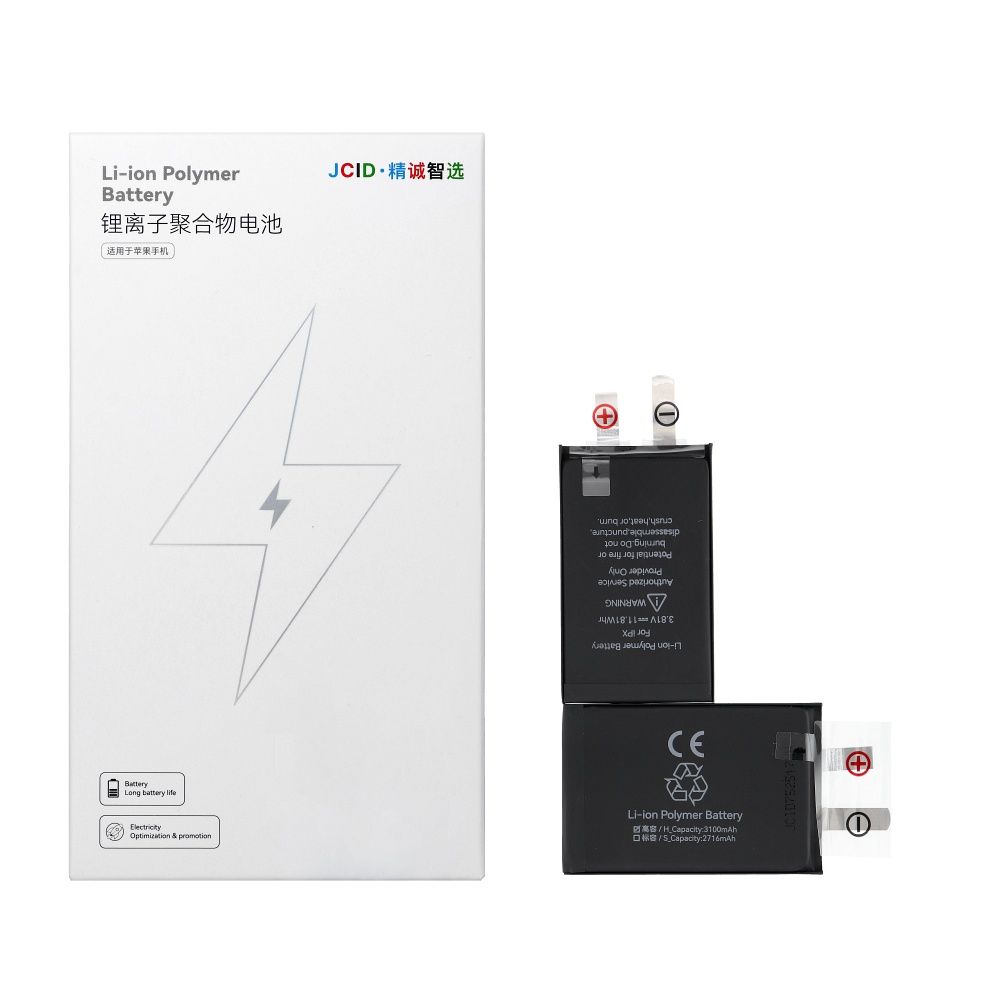 JCID Baterija without BMS iPhone X (didelė talpa)