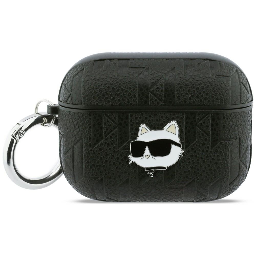 Karl Lagerfeld Monogram Choupette Head Dėklas for AirPods Pro 3 - juodas