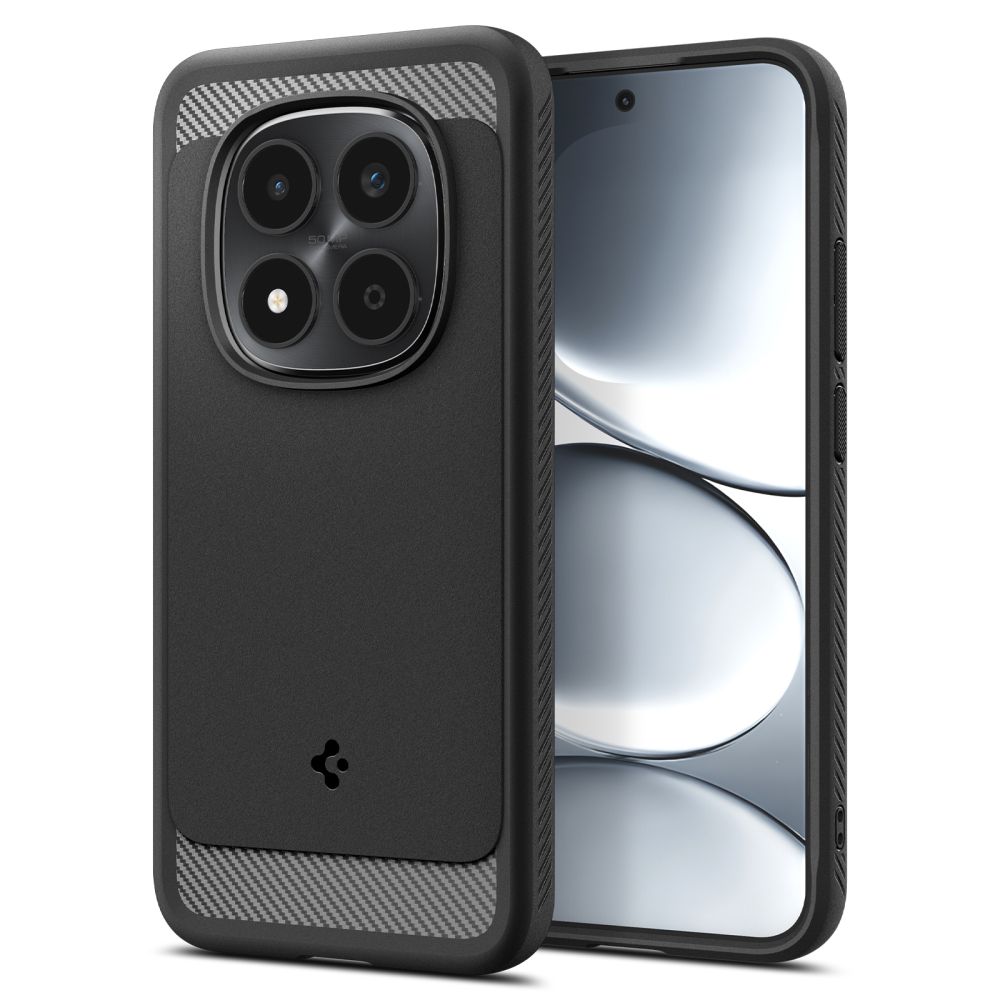 "Spigen Rugged Armor" dėklas "Xiaomi Redmi Note 15 Pro 5G" - juodas