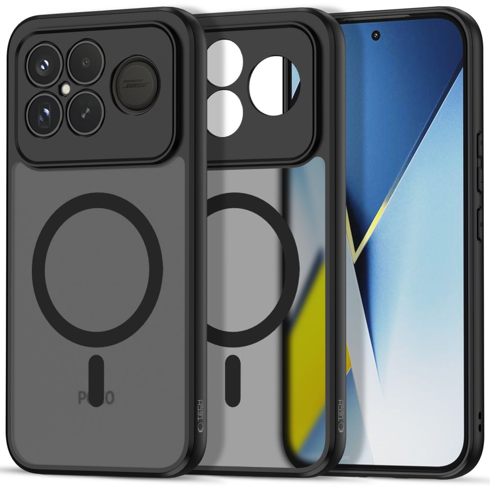 "Tech-Protect MagMat MagSafe" dėklas, skirtas "Xiaomi Poco F8 Ultra" - juodas