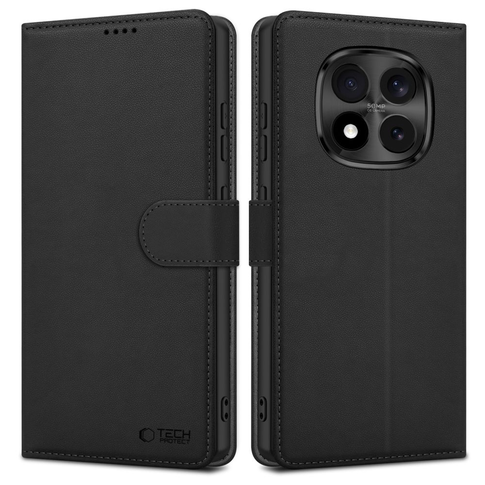 "Tech-Protect" piniginės dėklas, skirtas "Xiaomi Redmi Note 15 Pro 5G" - Juodas
