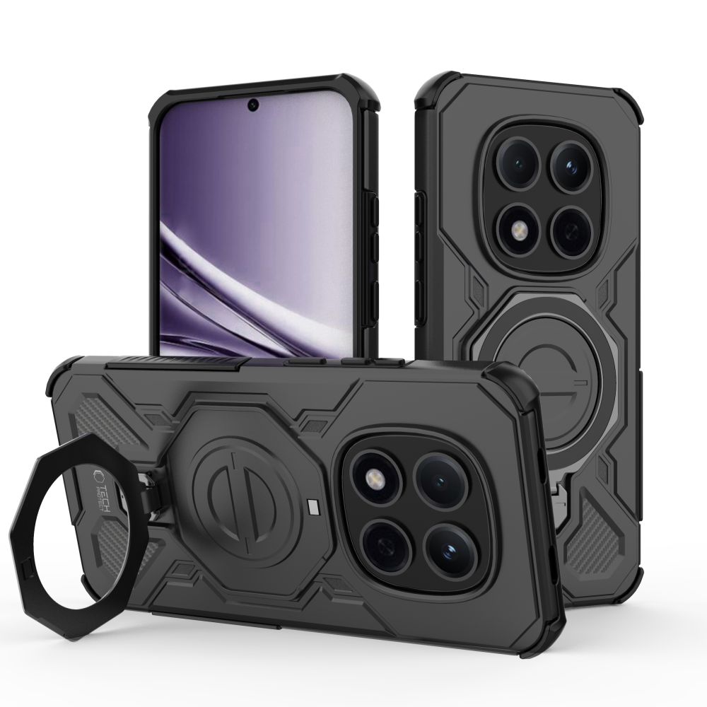 "Tech-Protect TacticStand MagSafe" dėklas "Xiaomi Redmi Note 15 Pro 5G" - juodas
