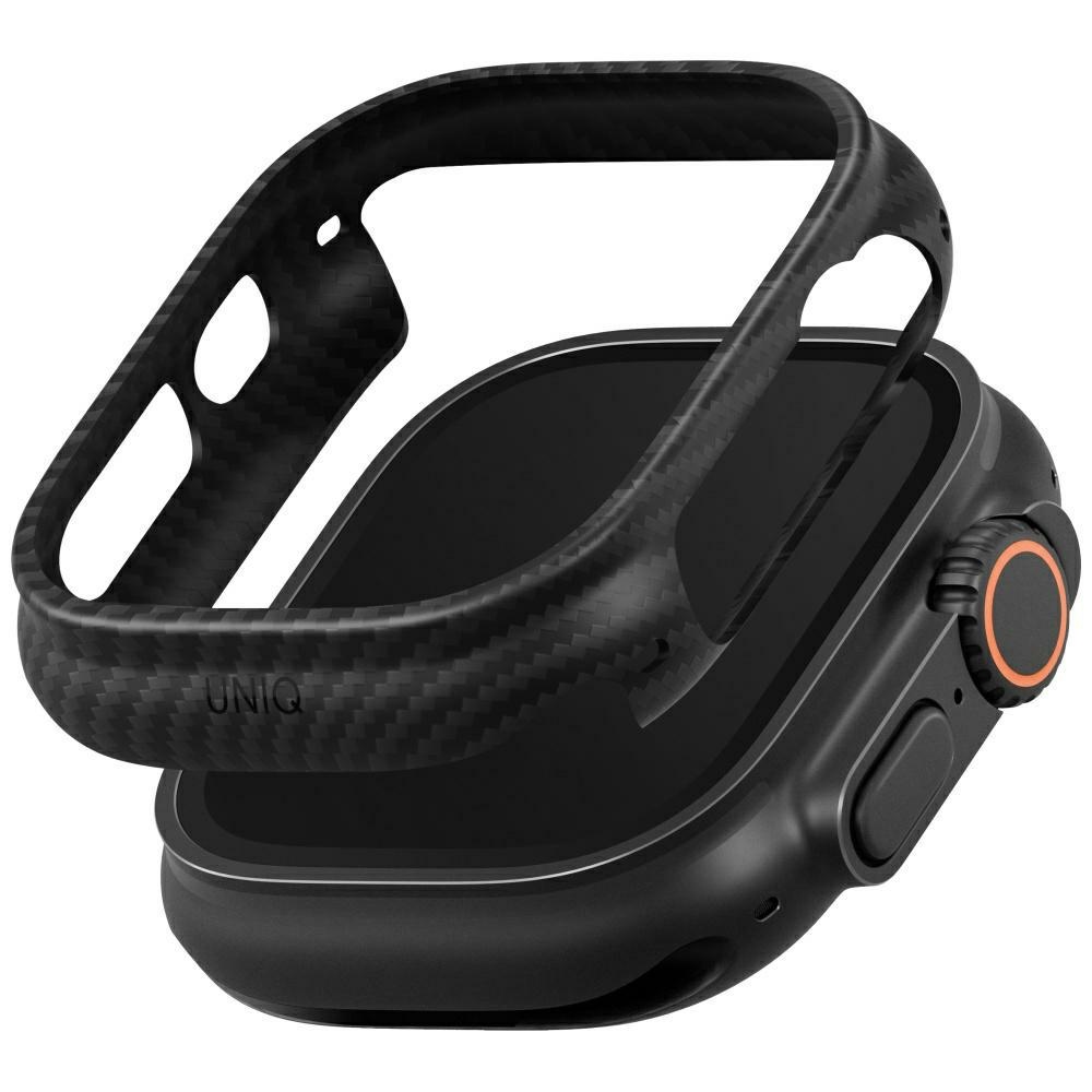 Uniq Keva Verge Dėklas for Apple Watch 49mm - juodas