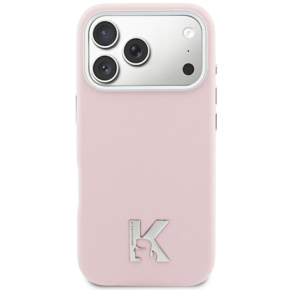 Karl Lagerfeld Karl Head Logo MagSafe Case for iPhone 17 - Pink