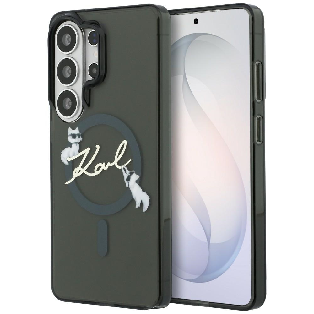 Karl Lagerfeld IML KC Script MagSafe Dėklas for Samsung Galaxy S26 Ultra - juodas