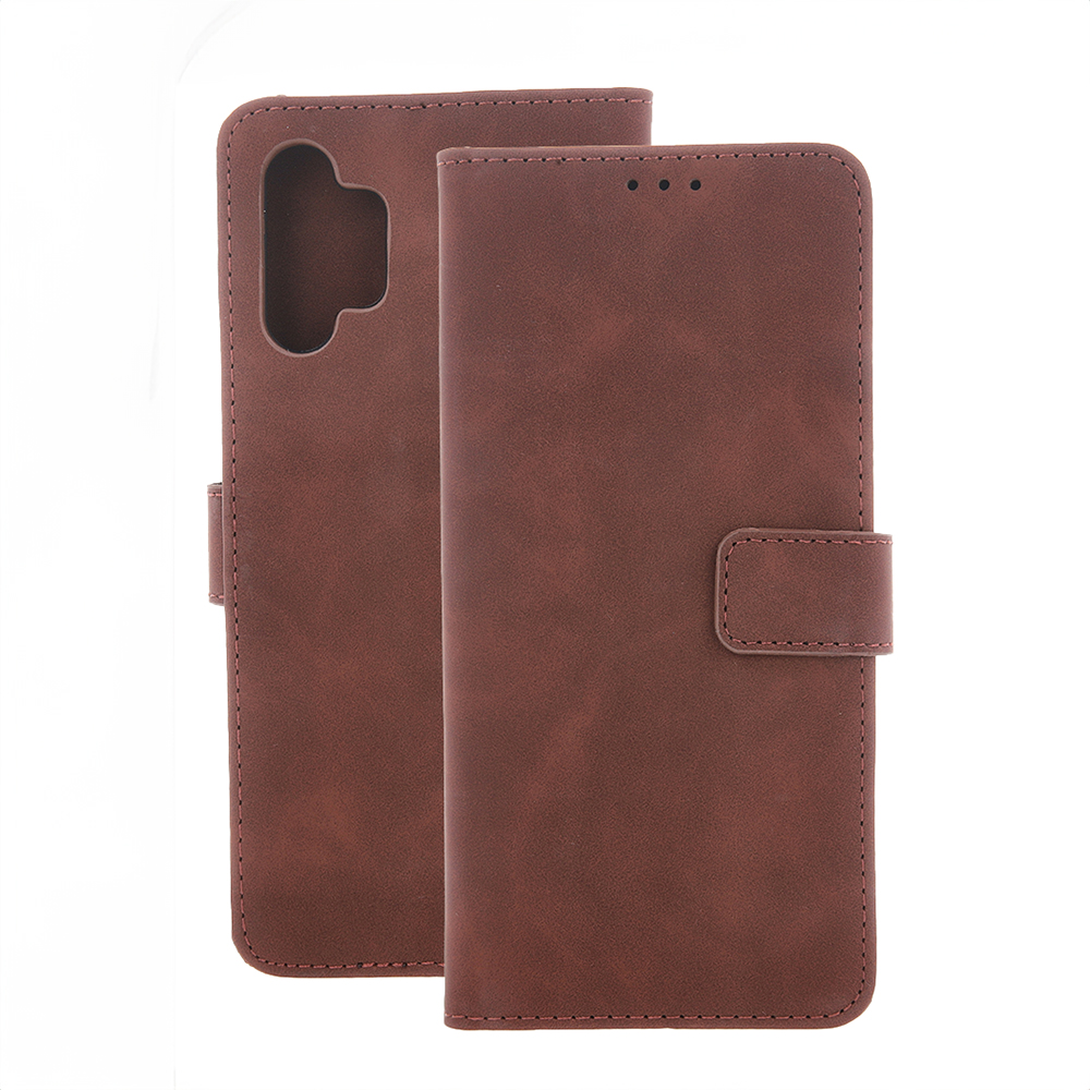 Išmanusis Velvet dėklas for Xiaomi Redmi 15 4G EU / 15 5G EU (171,08 x 82,05 x 8,55) rudas