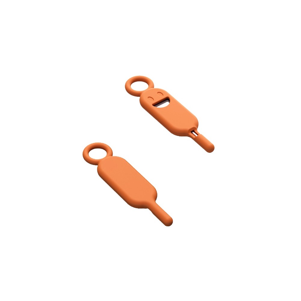 Key / needle for SIM card tray needle keychain oranžinis
