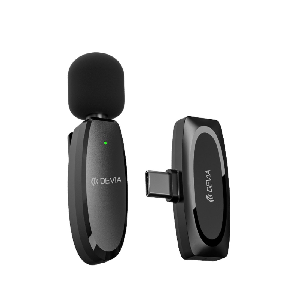 Devia microphone for smartfon Kintone USB-C juodas