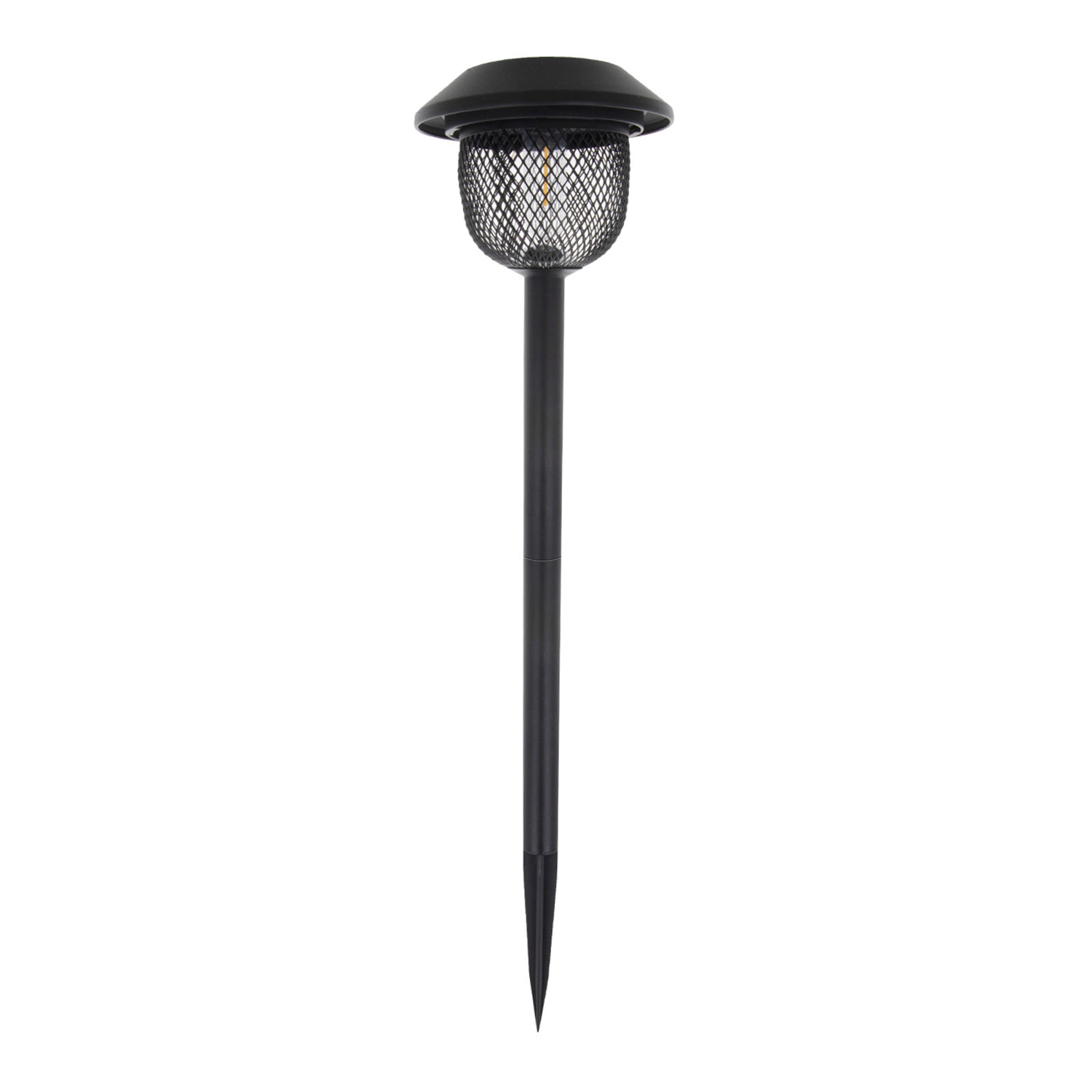 Forever Light Solar LED Lempa Steel Post SUNARI FLS-30 juodas