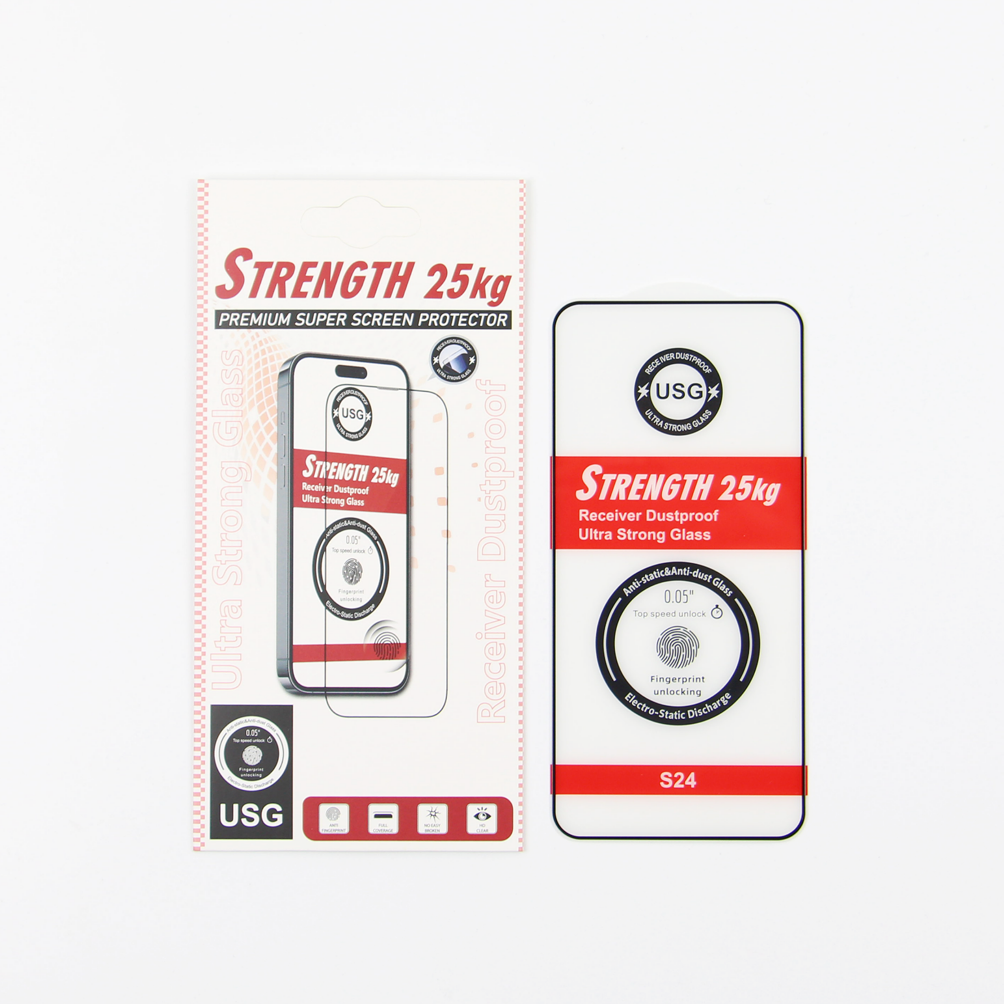 Tempered stiklas Ultra Strong 25KG for Samsung Galaxy S26 fingerprint-suderinamas