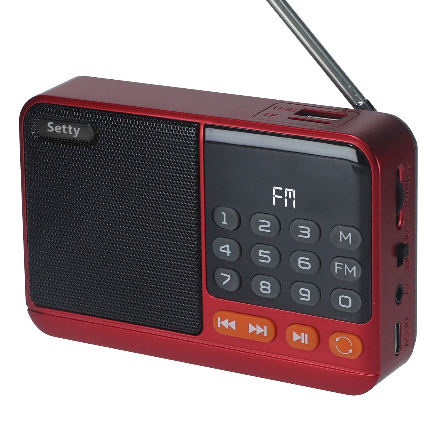 Setty mini FM radio + Bluetooth garsiakalbis SFM-01M