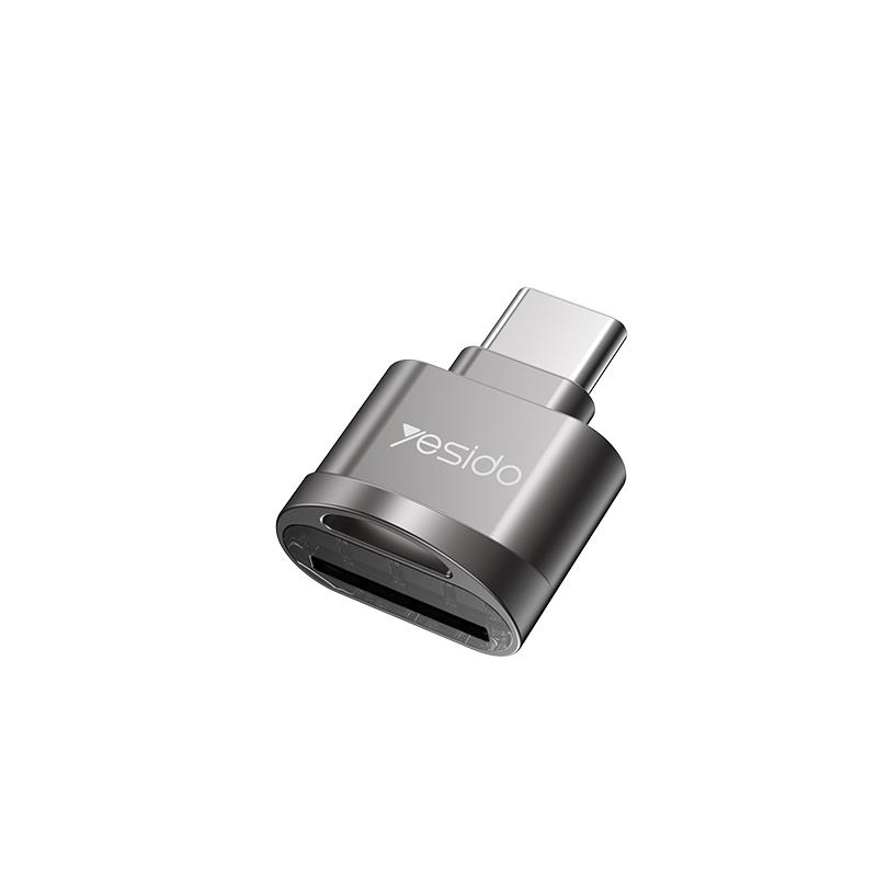 YESIDO  GS19 OTG CARD READER TYPE-C/MICRO SD juodas