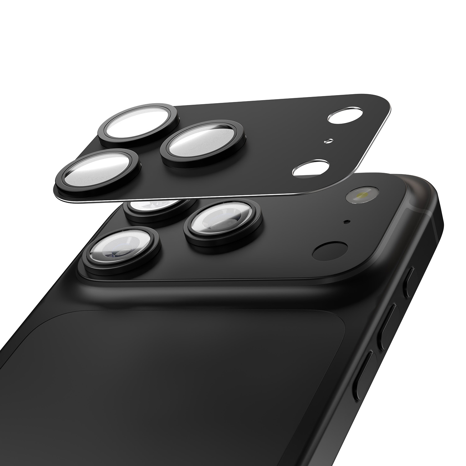 Etteri full camera lens guard for iPhone 17 Pro juodas