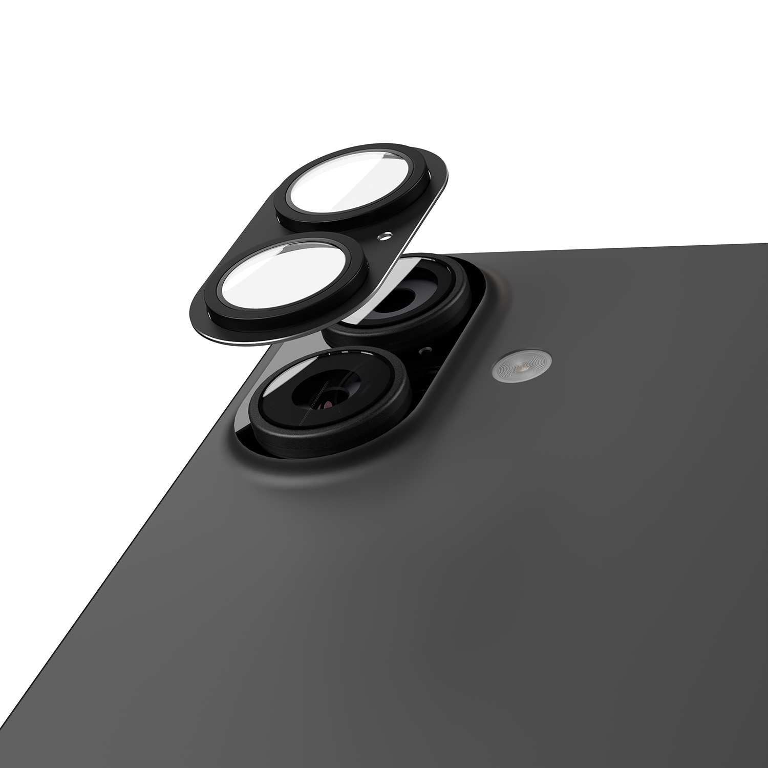 Etteri full camera lens guard for iPhone 17 juodas