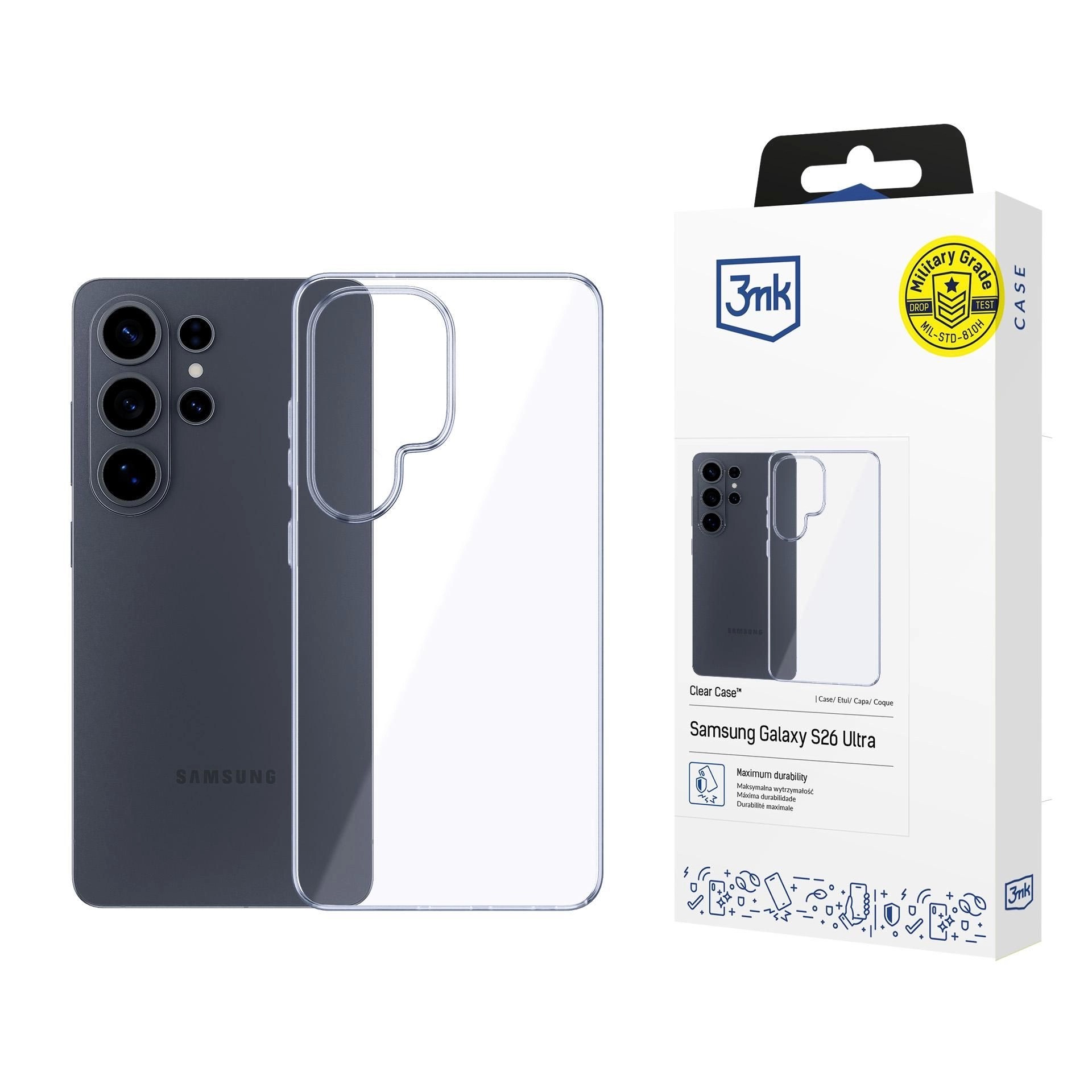 Dėklas 3mk Clear Case 1,2mm Samsung S948 S26 Ultra