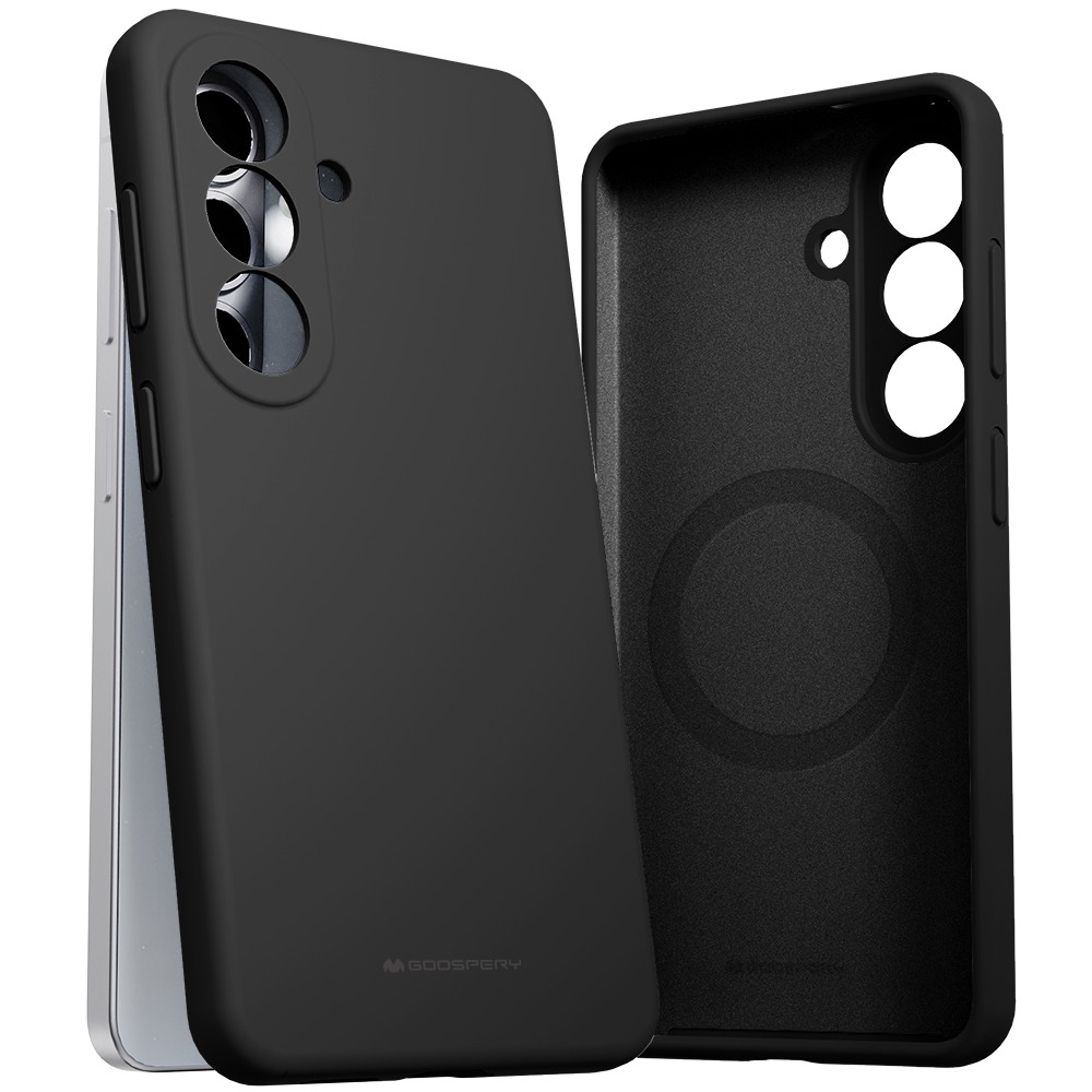 Dėklas Mercury Pure Magsafe Silicon Case Samsung S942 S26 juodas