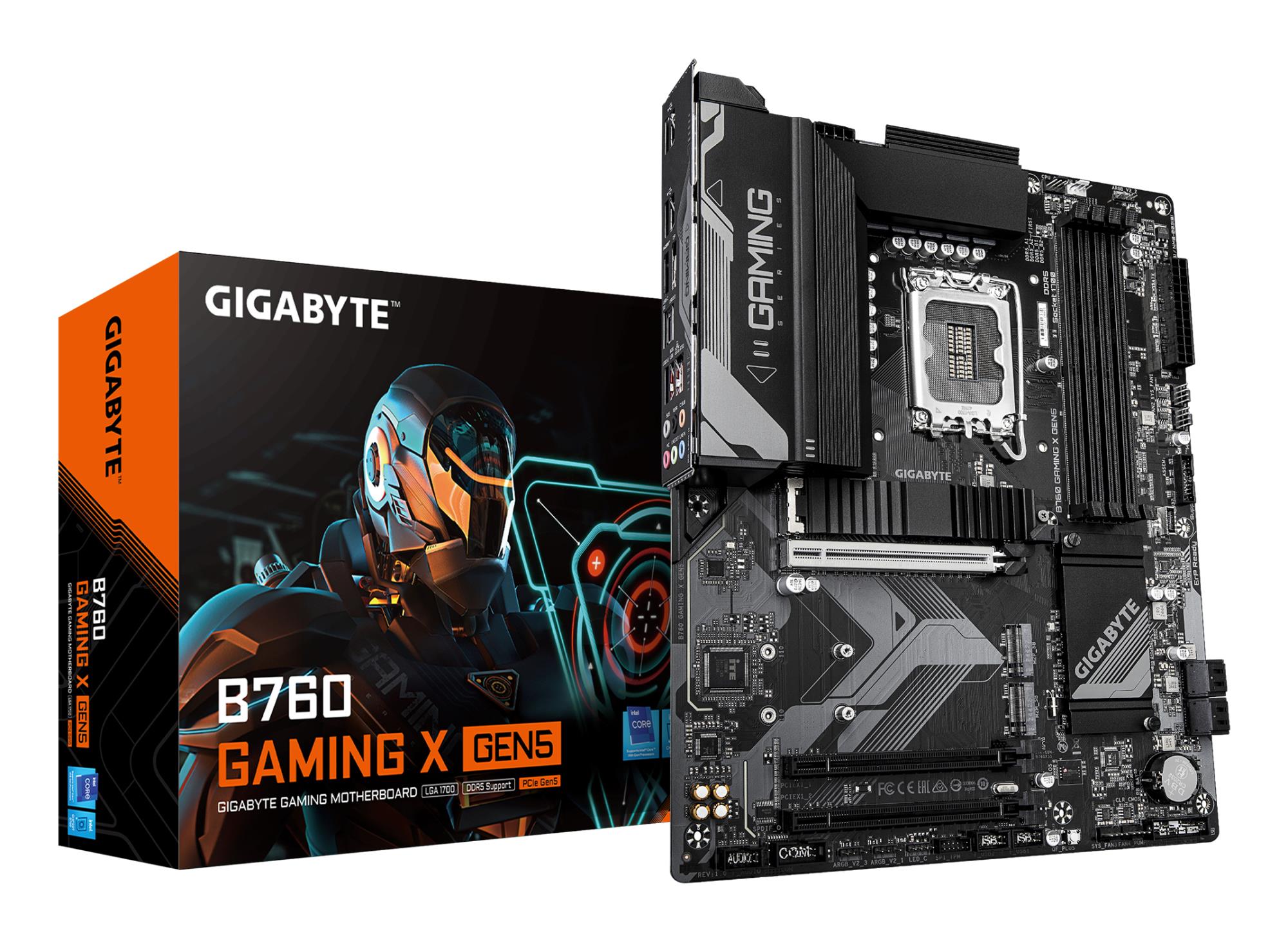 Pagrindinė plokštė GIGABYTE Intel B760 LGA1700 ATX DDR5 4 lizdai