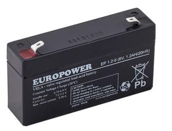 Europower EMU baterija 6V 4.5Ah VRLA EP4.5-6