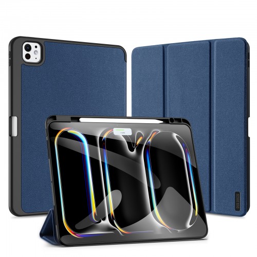 Dėklas Dux Ducis "Domo", skirtas Samsung X920/X926 (Tab S10 Ultra) X910/X916 (Tab S9 Ultra) X900/X906 (Tab S8 Ultra) mėlynas