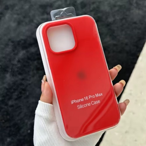 Dėklas "Silicone Plastic Pack" skirtas Apple iPhone 12 Pro Max raudonas (su įpakavimu)