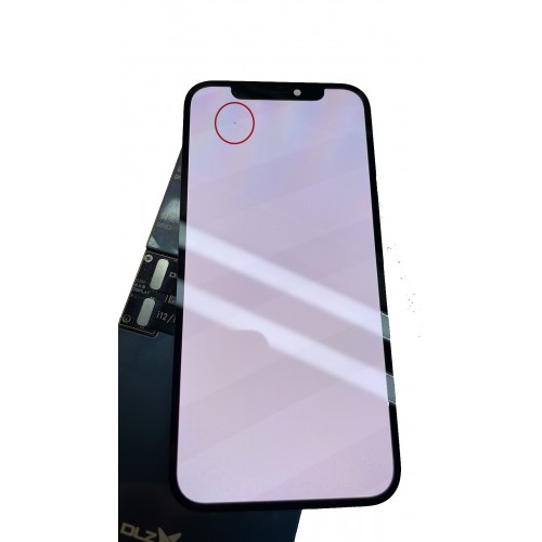 LCD ekranas, suderinamas su iPhone 12 / 12 Pro juodas (Atnaujintas: Telemax) (su defektais 2)