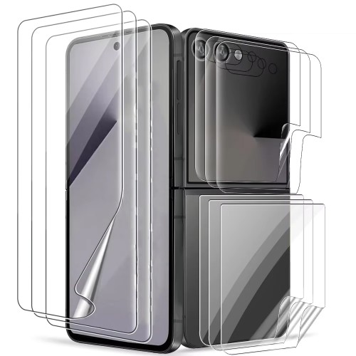 Apsauginis stikliukas "Flexible Clear HD" rinkinys 2in1 skirtas Samsung F741 Z Flip6 / F761 Z Flip7 FE (Bulk)
