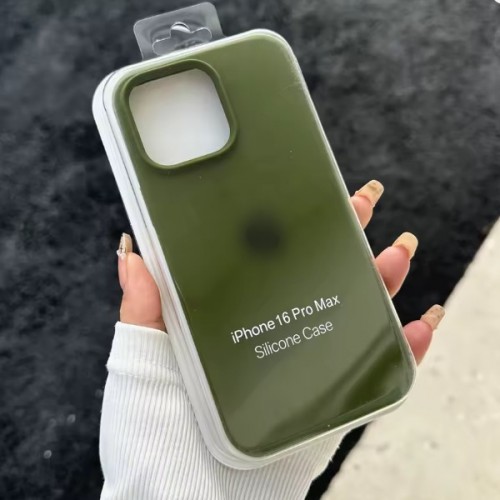 Dėklas "Silicone Plastic Pack" skirtas Apple iPhone 12 Pro Max žalias (su įpakavimu)