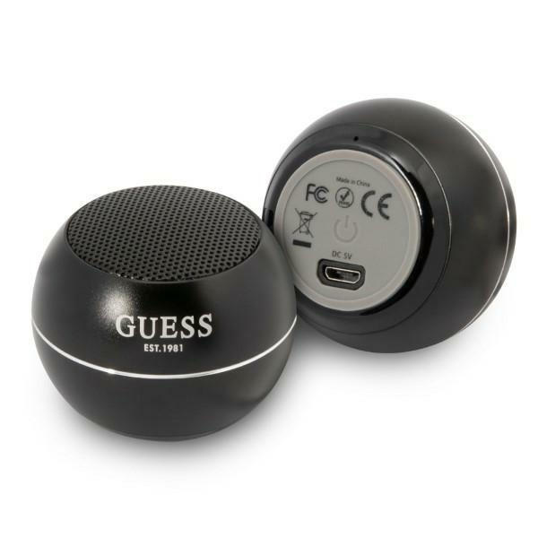 Guess garsiakalbis Bluetooth GUWSALGEKSpeaker mini juodas/juodas