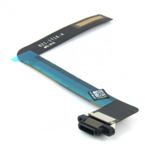 Krovimo lizdas skirtas iPad Air 2 su lanksčiąja jungtimi / Black / OEM