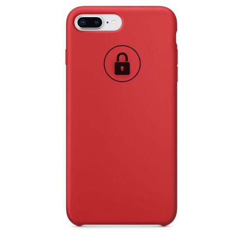 Dėklas "Silicone Case" skirtas iPhone 7 Plus (8 Plus) / Red Product / su įpakavimu