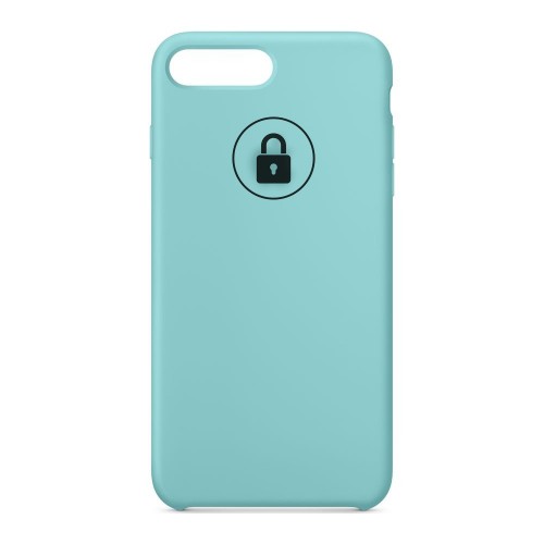 Dėklas "Silicone Case" skirtas iPhone 7 Plus (8 Plus) / Sea Blue / su įpakavimu