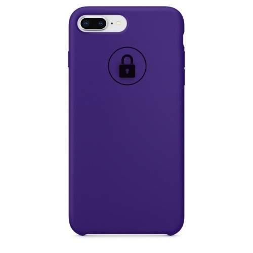 Dėklas "Silicone Case" skirtas iPhone 7 Plus (8 Plus) / Ultra Violet / su įpakavimu
