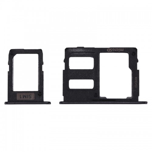 SIM stalčiukas skirtas Samsung J530 2017 J5 SIM + MicroSD kortelės stalčiukas juodas