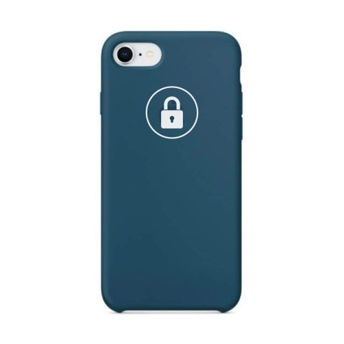 Dėklas "Silicone Case" skirtas iPhone 7 Plus (8 Plus) / Cosmos Blue / su įpakavimu
