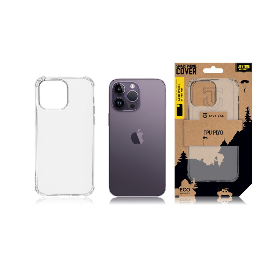 Tactical TPU Plyo Dėklas skirta Apple iPhone 14 Pro Max Skaidrus
