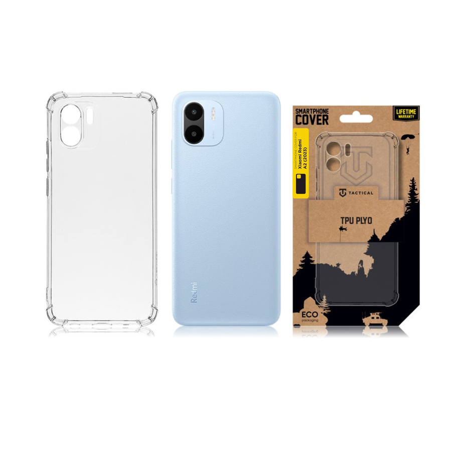 Tactical TPU Plyo Dėklas skirta Xiaomi Redmi A2 2023 Skaidrus