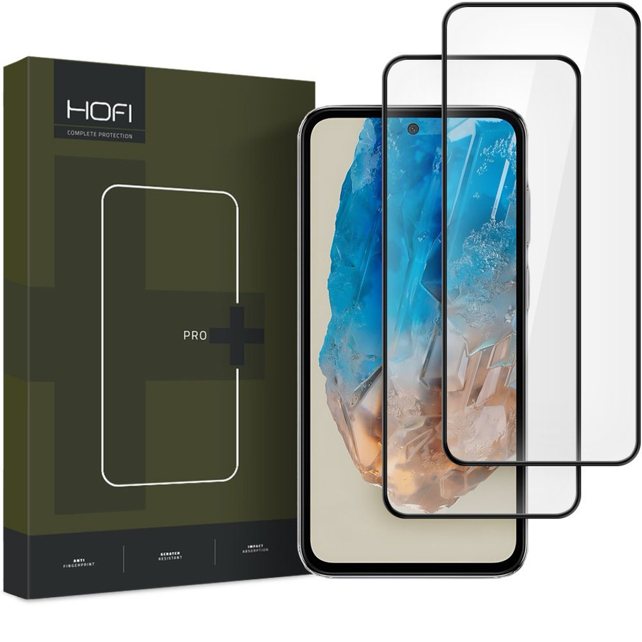 GRŪDINTAS STIKLAS HOFI GLASS PRO+ 2-PACK GALAXY M35 5G JUODAS