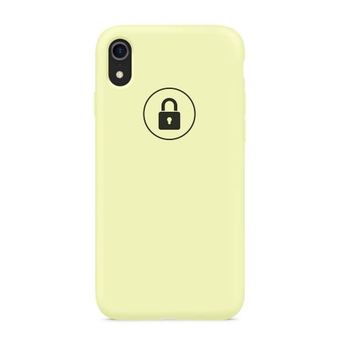 Dėklas "Silicone Case" skirtas iPhone XR / Yellow Mellow / su įpakavimu