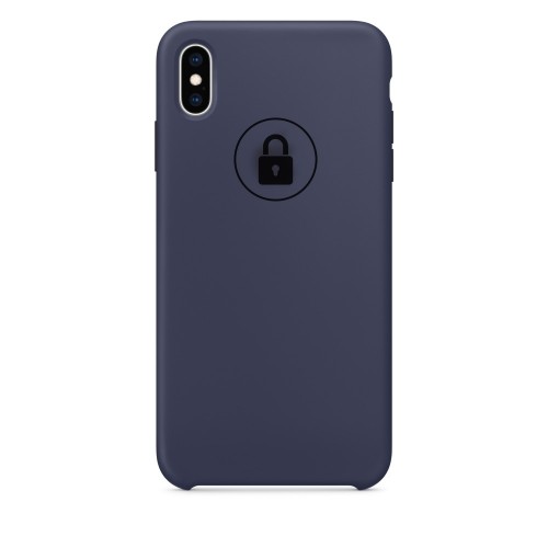 Dėklas "Silicone Case" skirtas iPhone X (XS) / Midnight Blue / su įpakavimu