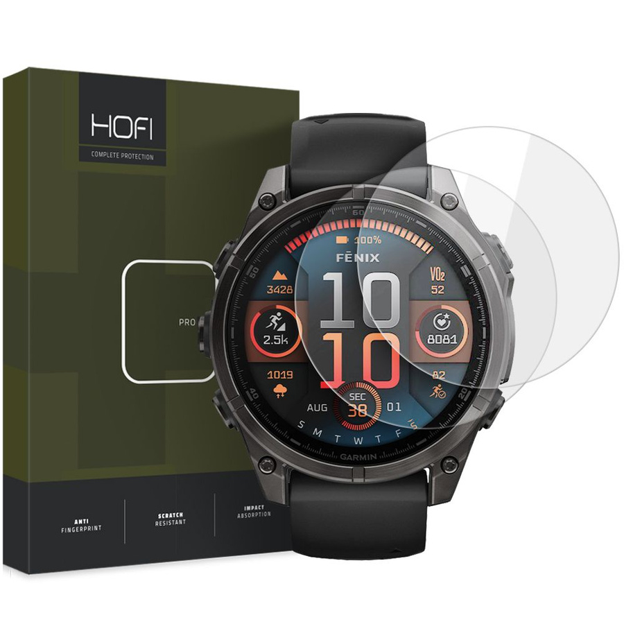 GRŪDINTAS STIKLAS HOFI GLASS PRO+ 2-PACK GARMIN FENIX 8 (47 MM) SKAIDRUS