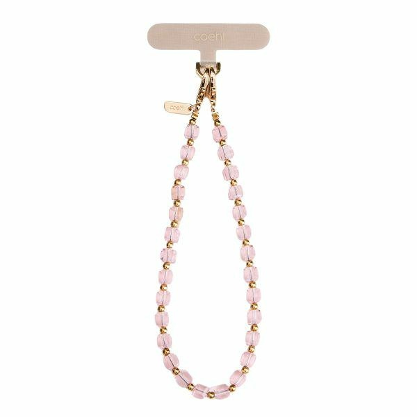 UNIQ Coehl Candy Gem Handstrap universalus telefono rankinis dirželis rožinis/rožinis candy