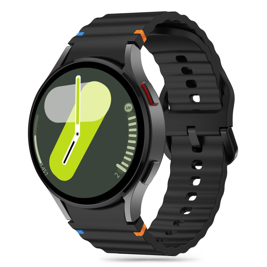 TECH-PROTECT SILICONE SPORT SAMSUNG GALAXY WATCH 4 / 5 / 5 PRO / 6 / 7 / FE JUODAS