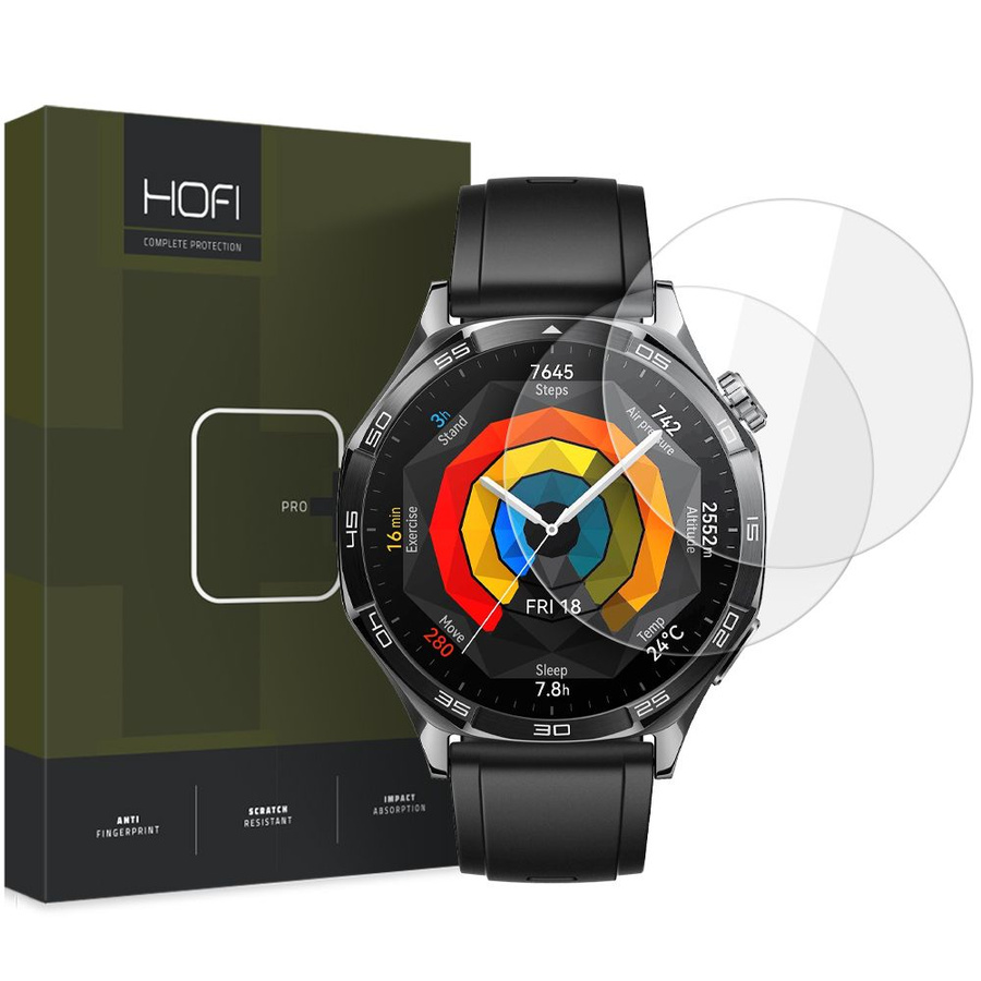 GRŪDINTAS STIKLAS HOFI GLASS PRO+ 2-PACK HUAWEI WATCH GT 5 (46 MM) SKAIDRUS