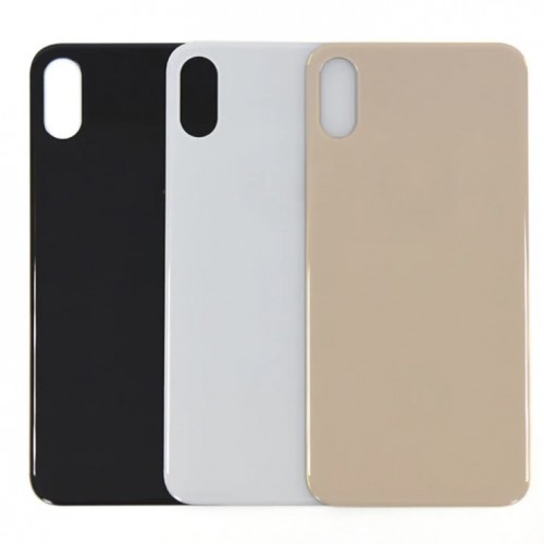 Galinis dangtelis skirtas iPhone XS / White / (Bigger camera hole version) / OEM